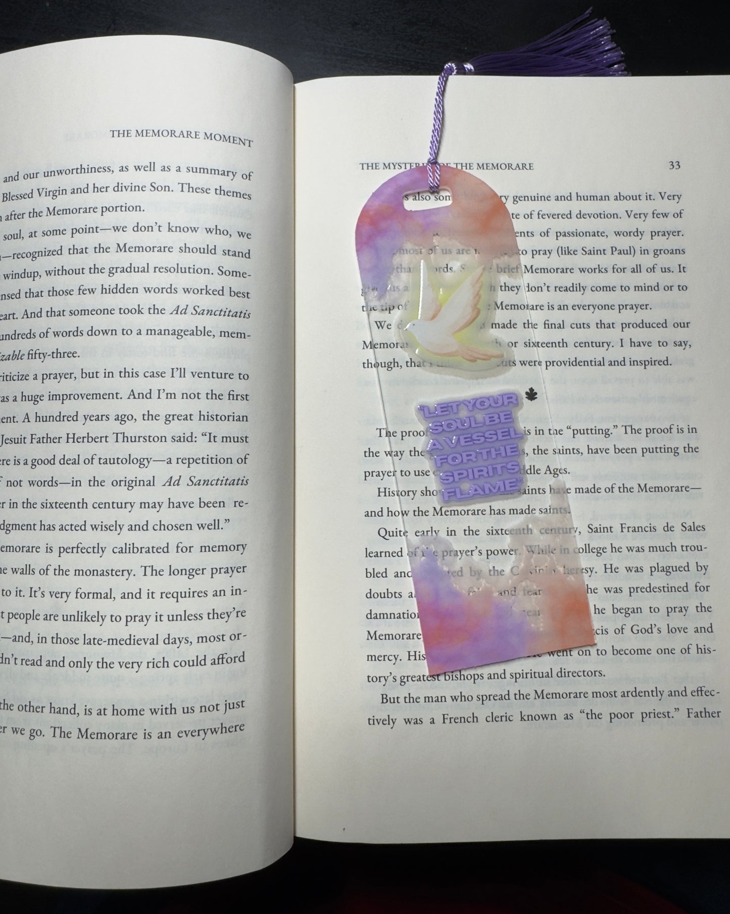 Purple Dove Bookmark