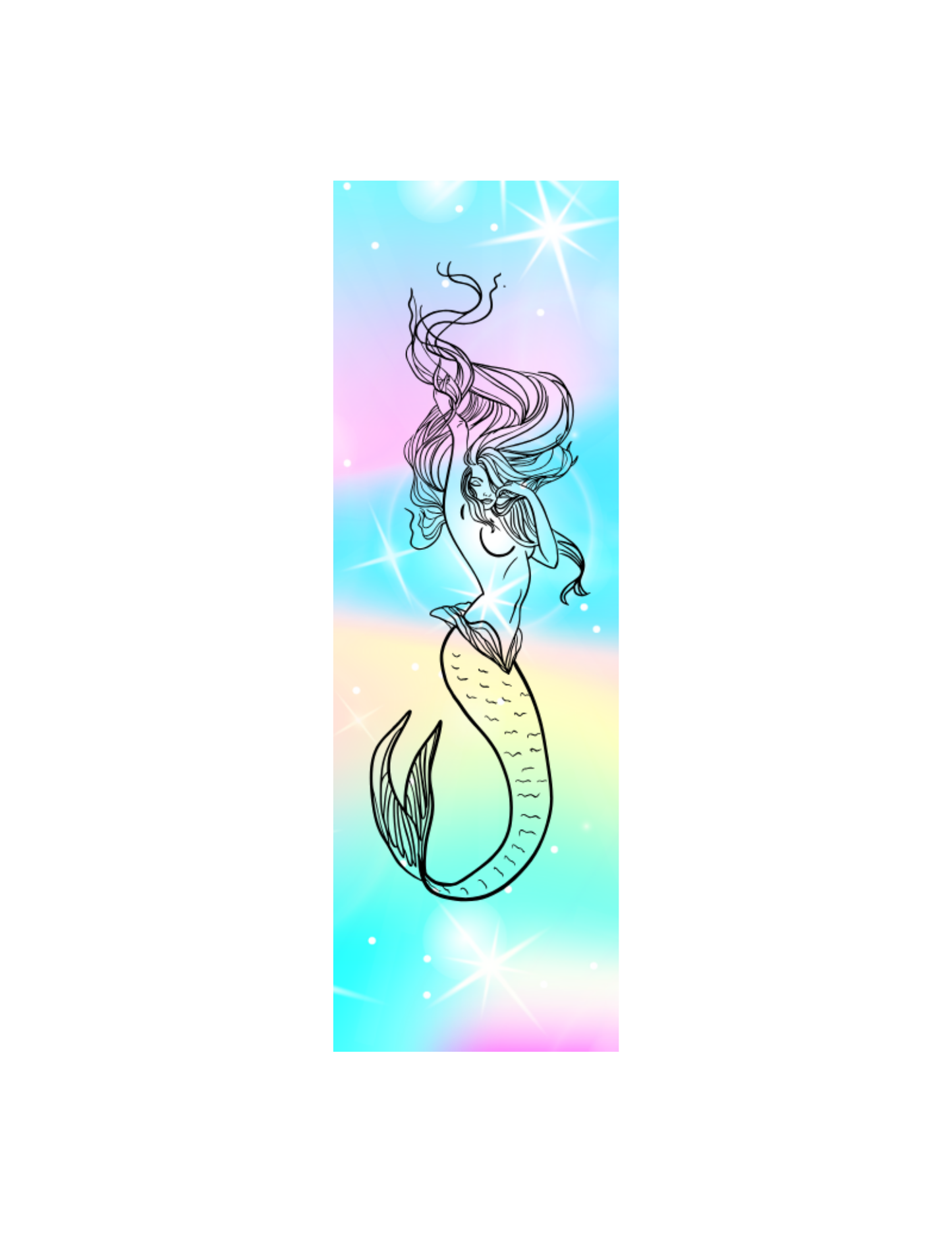 Sensual Mermaid Magnetic Bookmark_2M