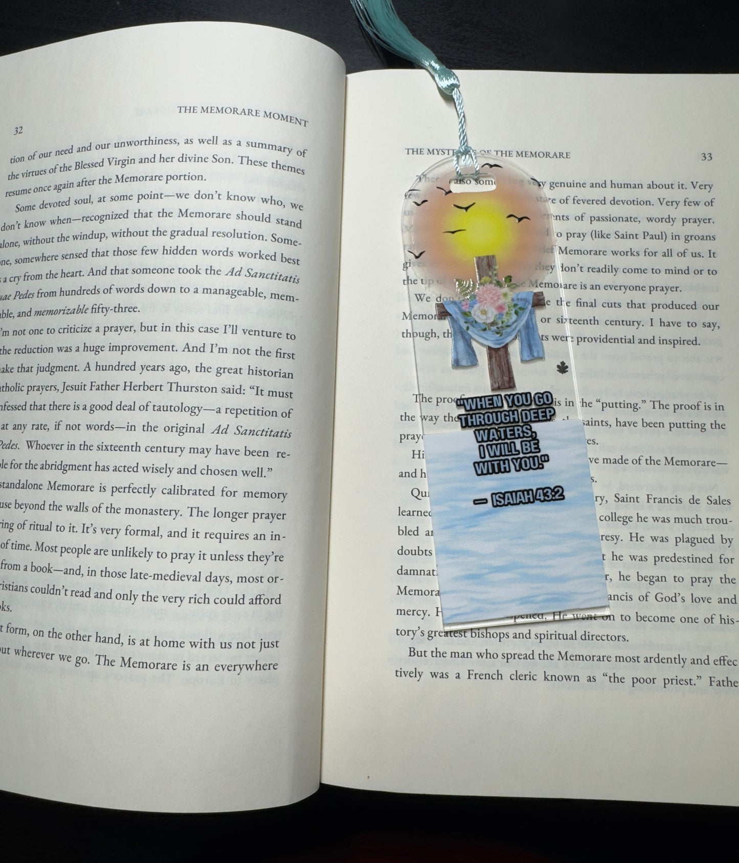 Blue Drape Bookmark