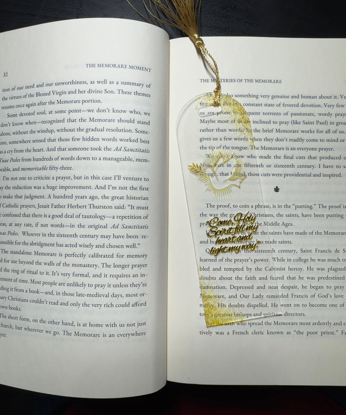 Gold Dove Bookmark