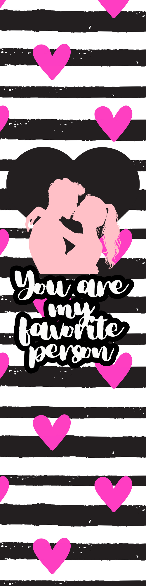 Favorite Person Love Bookmark – "You Are My Favorite Person"