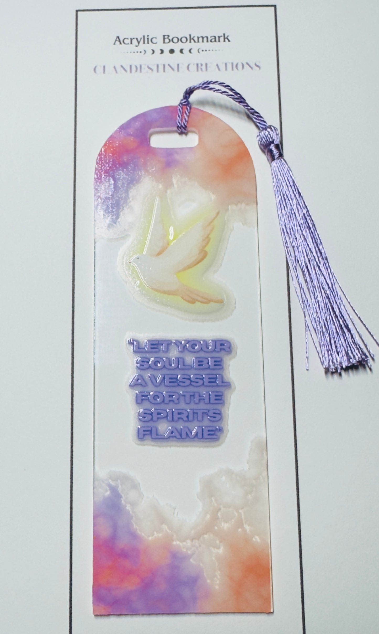 Purple Dove Bookmark
