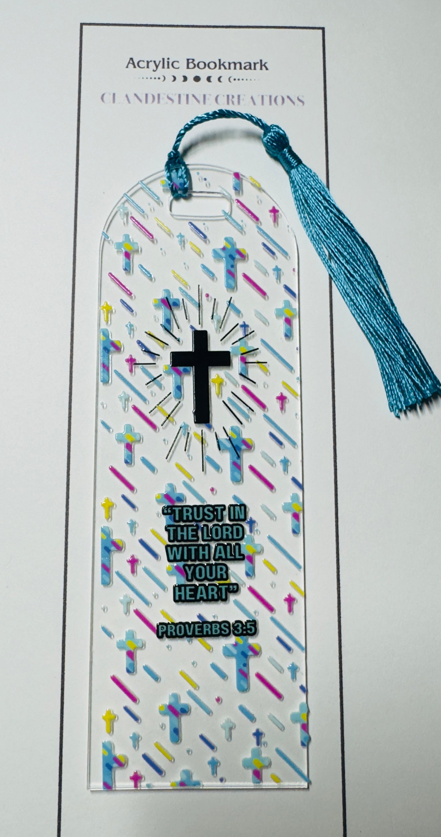 Bright Cross Bookmark