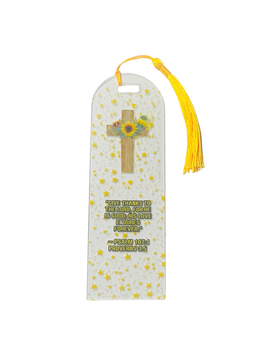 Sunflower Cross Bookmark