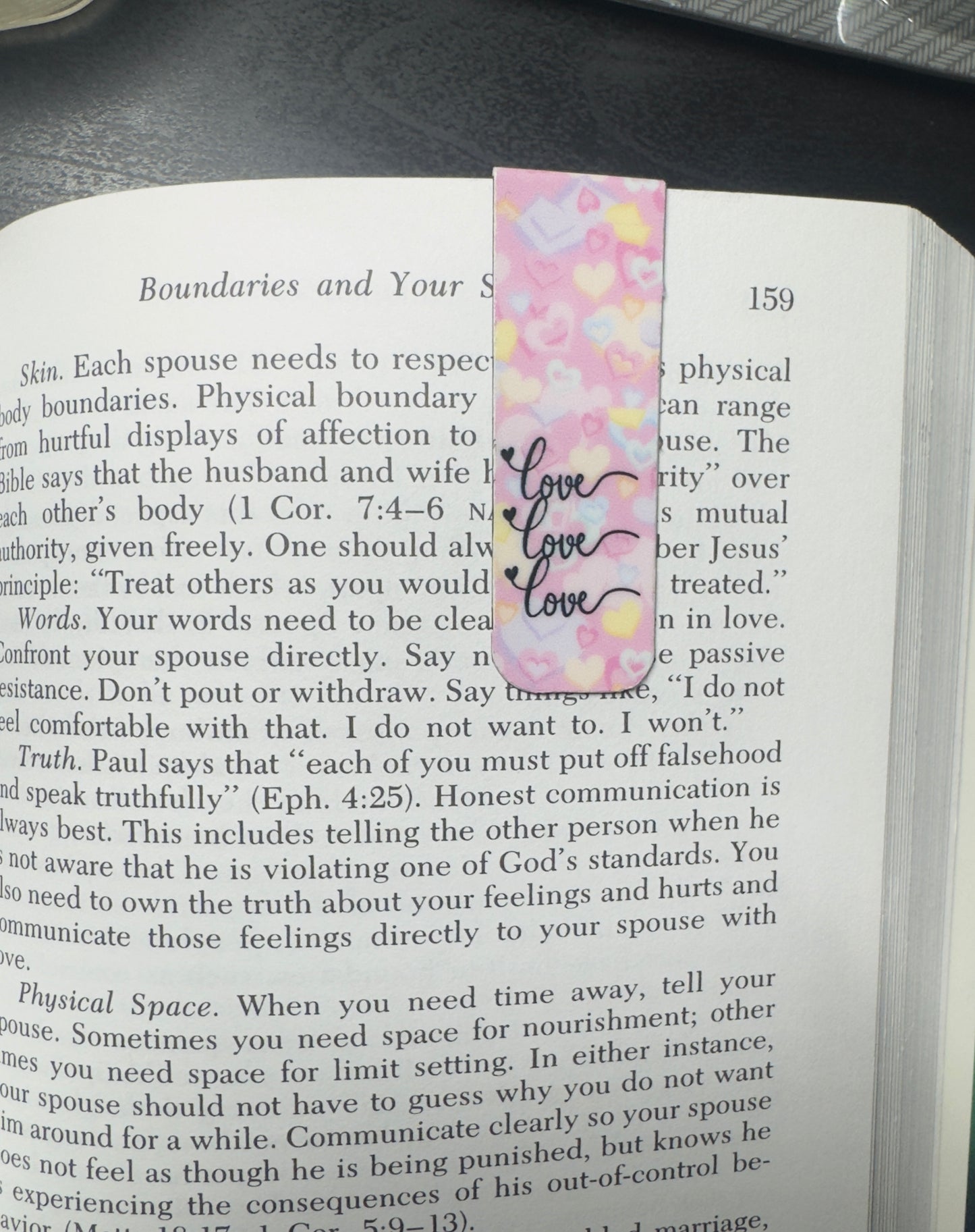 Three Love Magnetic Bookmark_7R