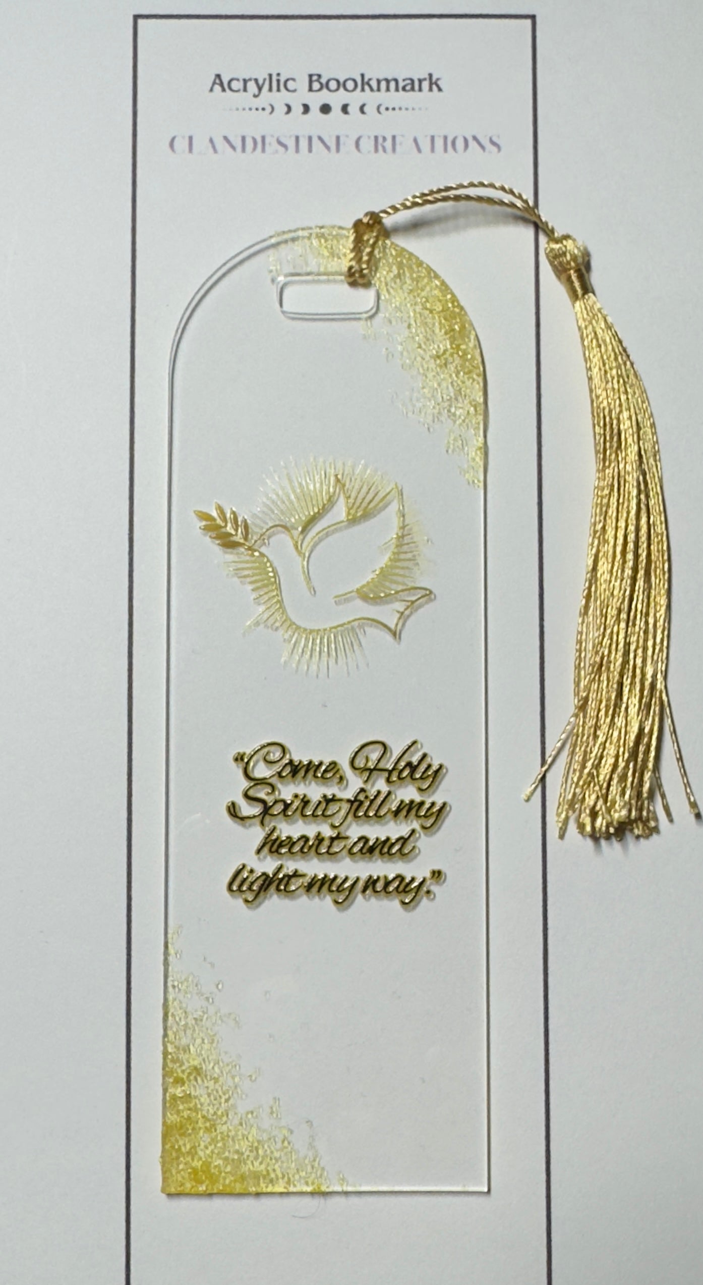 Gold Dove Bookmark