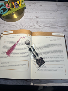 Romantic "To the Moon and Back" Bookmark