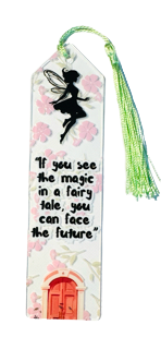 Handmade Floral Fairy Bookmark with Tassel – Acrylic Bookmark for Book Lovers