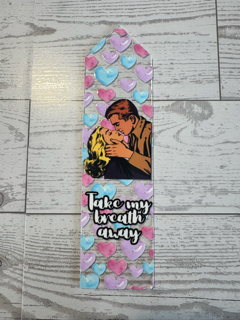 Romantic Retro Kiss Bookmark – "Take My Breath Away"