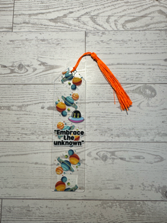 "Embrace the Unknown" Cosmic Adventure Sci-Fi Bookmark